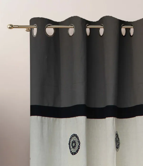 Pack_of_2_Cotton_Grey_Circular_Embroidery_Eyelet_Curtain_Set_for_Window_and_Door