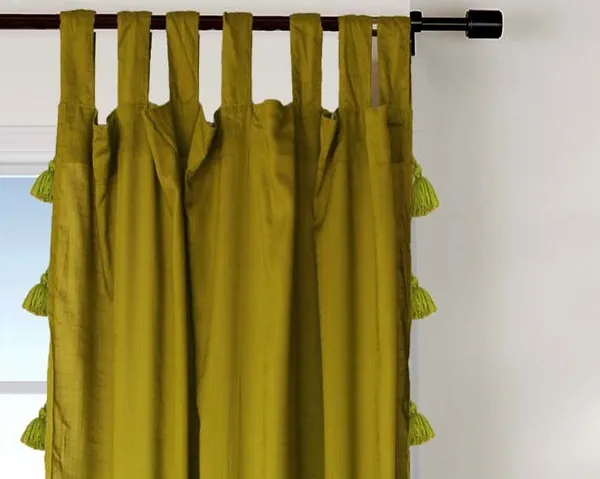 Pack_of_2_Cotton_Cotton_Green_Sheer_Summer_fun_Tassel_Tab_Top_Curtain_Set_for_Window_and_Door