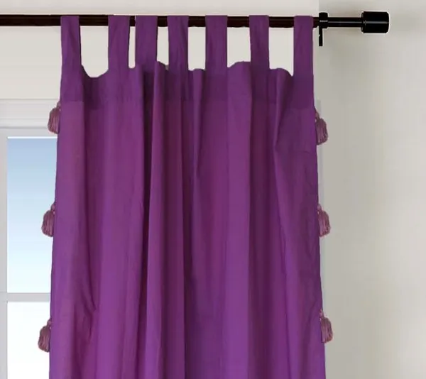 Pack_of_2_Cotton_Purple_Sheer_Summer_fun_Tassel_Tab_Top_Curtain_Set_for_Window_and_Door