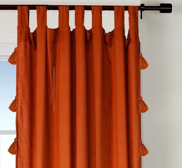 Pack_of_2_Cotton_Rustic_Sheer_Summer_fun_Tassel_Tab_Top_Curtain_Set_for_Window_and_Door