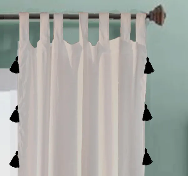 Pack_of_2_Cotton_White_Sheer_Summer_fun_Tassel_Tab_Top_Curtain_Set_for_Window_and_Door