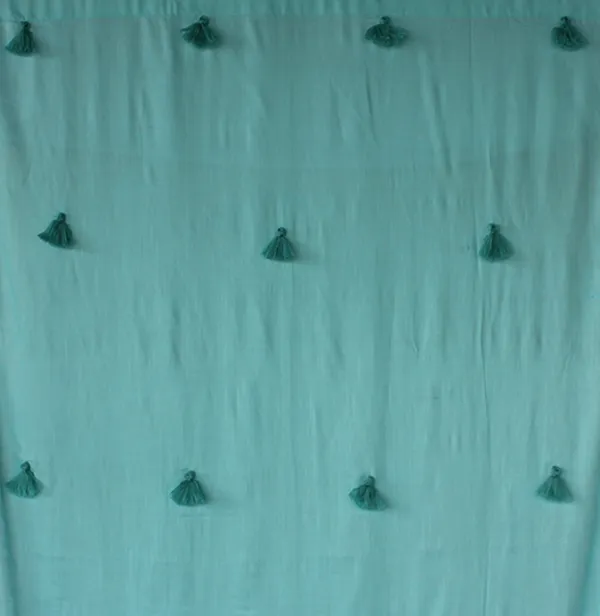 Pack_of_2_Cotton_Turquoise_Merit_Tassel_Collection_Curtain_Set_for_Window_and_Door