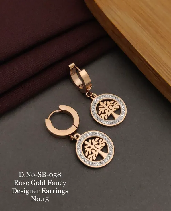 Rose_Gold_Elegant_Earrings_For_Women