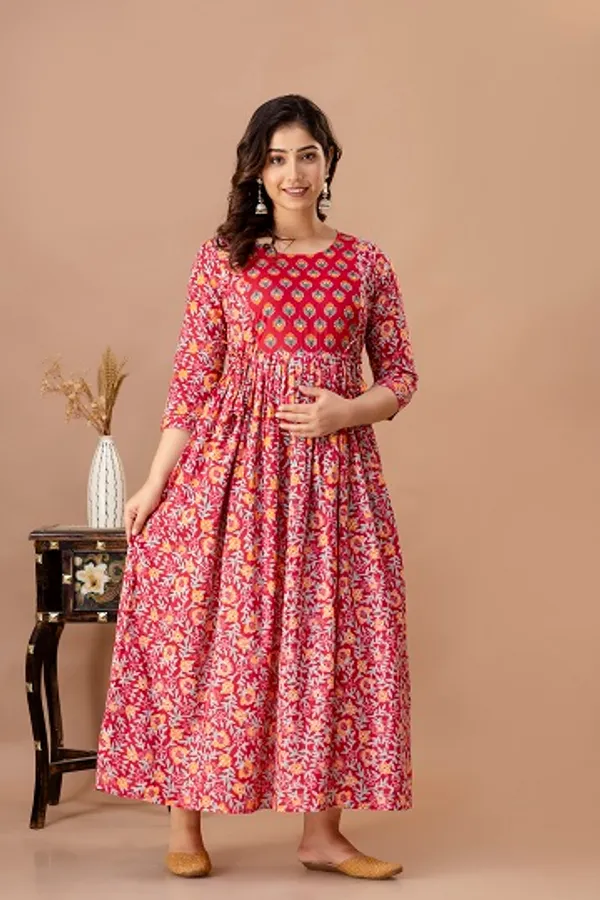 Dancing_Cotton_Printed_Maternity_And_Feeding_Kurti_Combo_Of_2