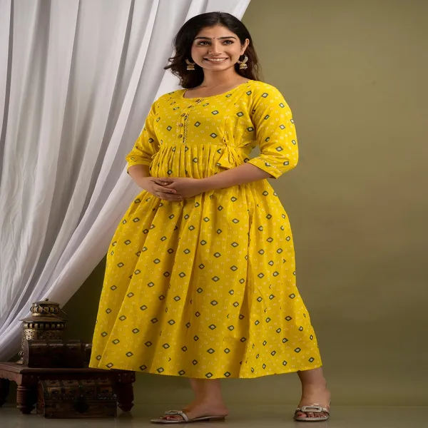 Dancing_Cotton_Printed_Maternity_And_Feeding_Kurti_Combo_Of_2