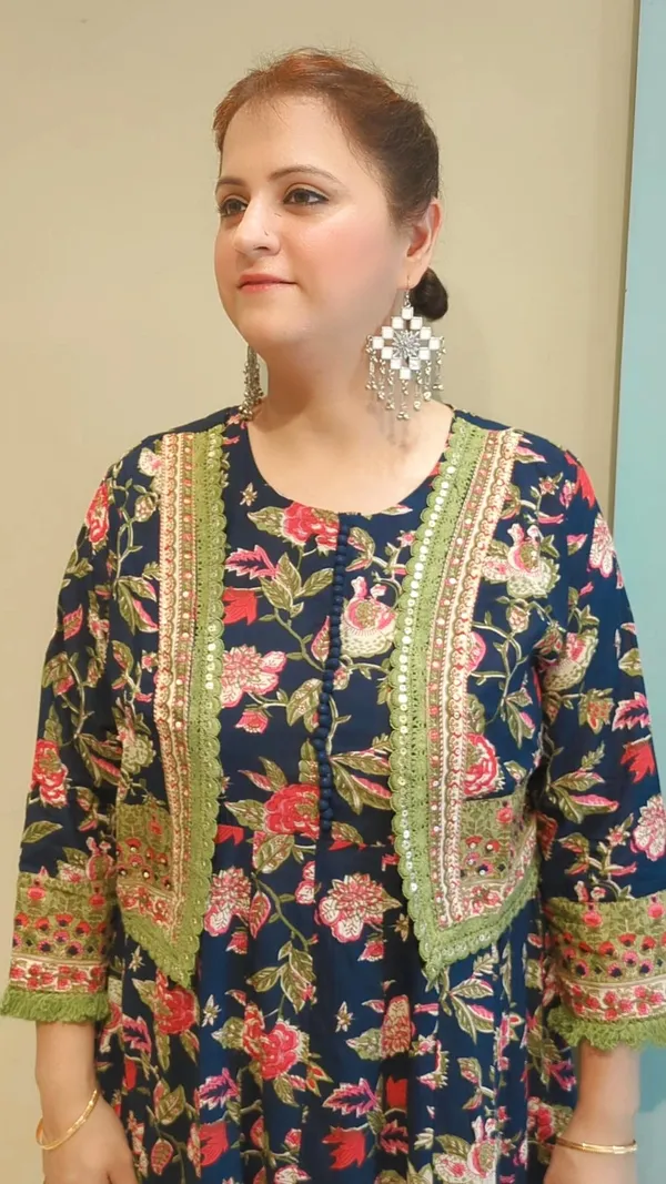 Dark_Blue_Cotton_Anarkali_Kurta_Pant_Set_with_Jacket_and_Dupatta