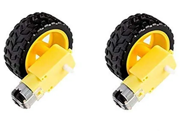 Dc_Bo_Motor_Dual_Shaft_and_Wheels_Smart_Car_Robot_Gear_Motor_for_Arduino,_Black_and_Yellow
