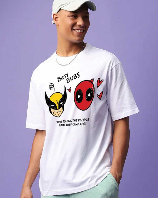 The Arouse Deadpool White Premium Oversized T Shirt For Men Price in India Buy The Arouse Deadpool White Premium Oversized T Shirt For Men online at undefined