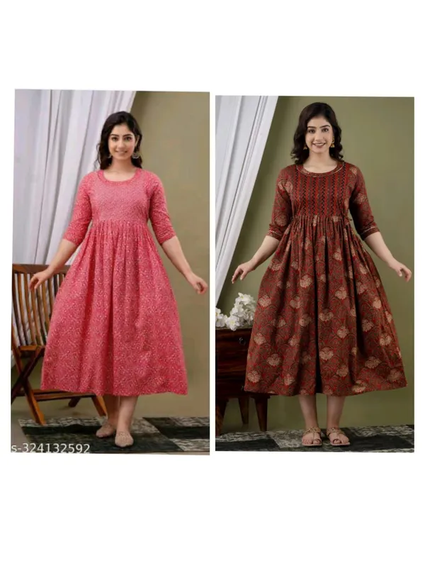 Deep_jyoti_Cotton_Printed_Maternity_And_Feeding_Kurti_Combo_Of_2
