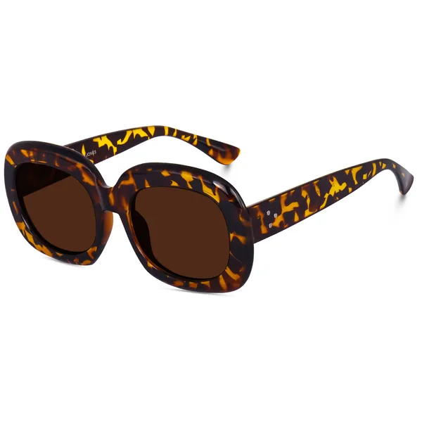 Demi_Brown_Oversized_Square_UV/UB_Protected_Sunglasses_-_For_Women_(3364DA)