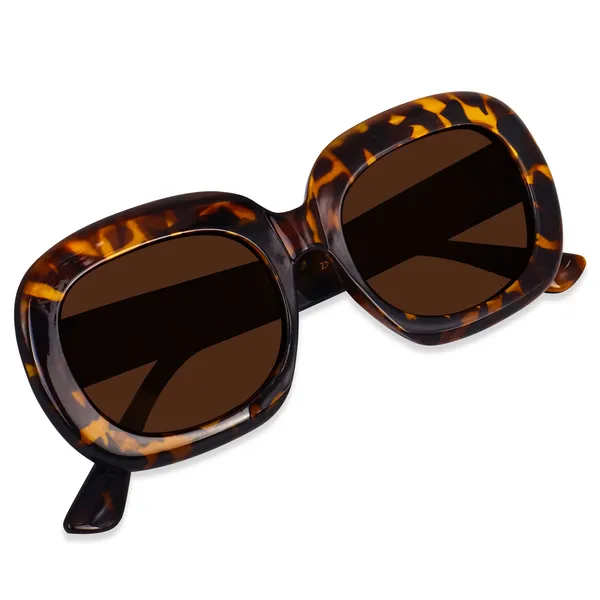 Demi_Brown_Oversized_Square_UV/UB_Protected_Sunglasses_-_For_Women_(3364DA)