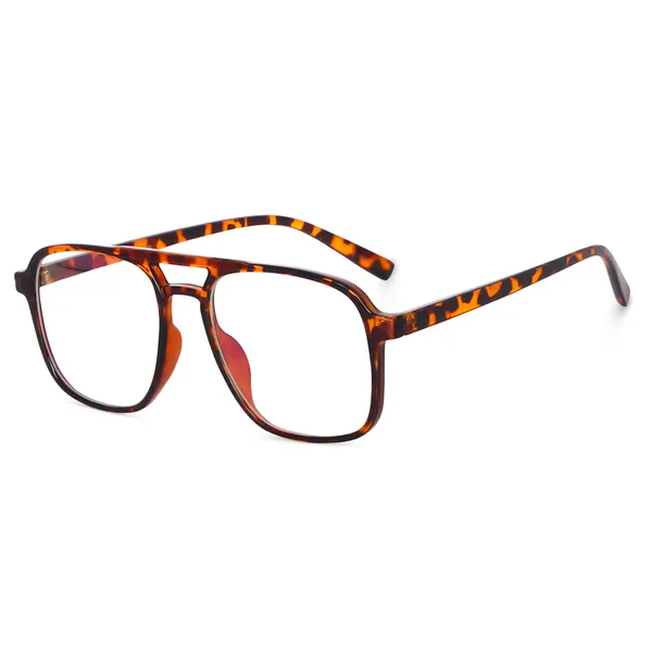Demi_Brown_Square_Large_Anti_Glare/UV_Protected_Computer/Gaming_Glasses_(20001DA)_-_For_Unisex