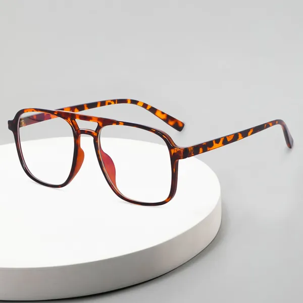 Demi_Brown_Square_Large_Anti_Glare/UV_Protected_Computer/Gaming_Glasses_(20001DA)_-_For_Unisex