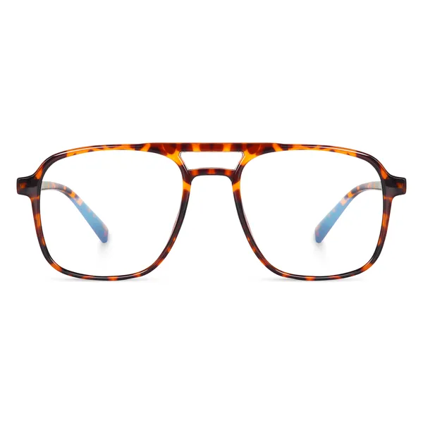 Demi_Brown_Square_Large_Anti_Glare/UV_Protected_Computer/Gaming_Glasses_(20001DA)_-_For_Unisex