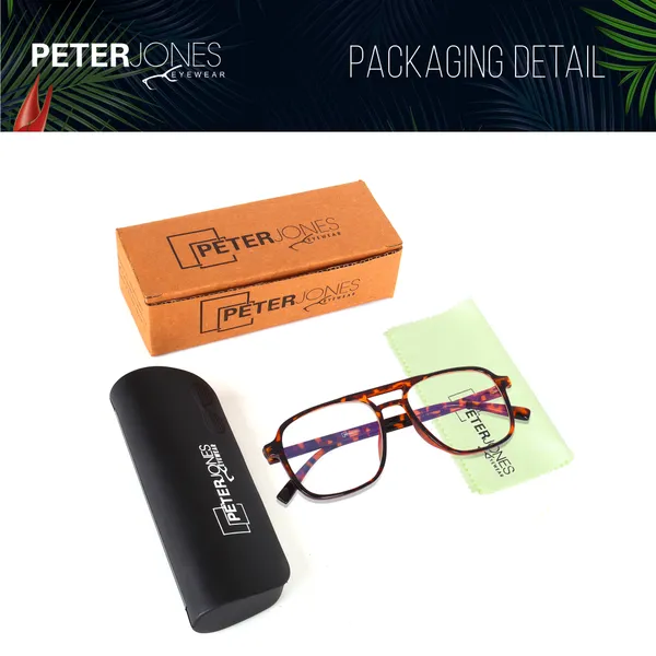 Demi_Brown_Square_Large_Anti_Glare/UV_Protected_Computer/Gaming_Glasses_(20001DA)_-_For_Unisex