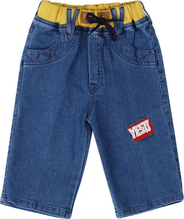 Yellow_Rib_Medium_Three_Fourth_For_Boys-Pack_Of_1