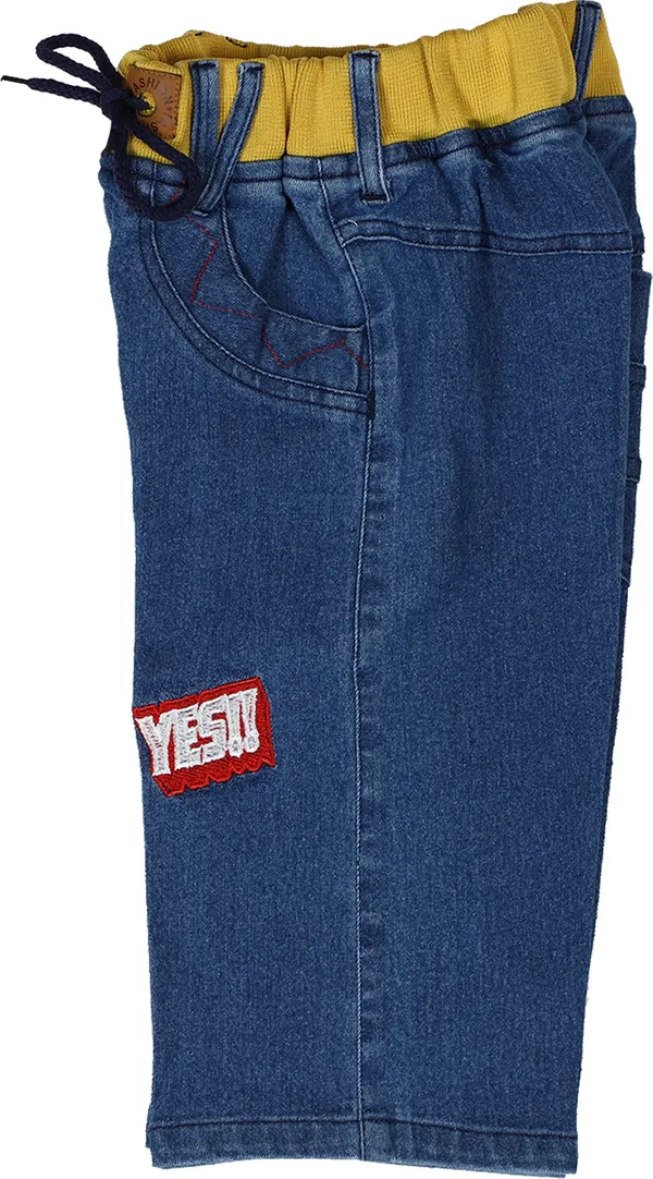 Yellow_Rib_Medium_Three_Fourth_For_Boys-Pack_Of_1