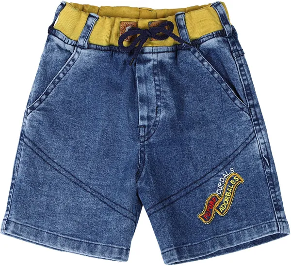 Blue_Short_For_Boys_Casual_Dyed/Washed_Denim-Pack_Of_1