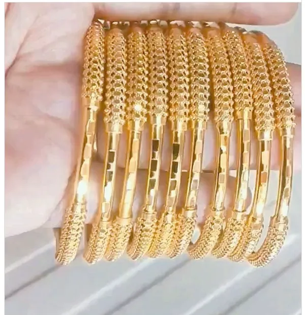 Designer_High_Gold_Plated_Daily_Wear_Fancy_10_Pcs_Bangle