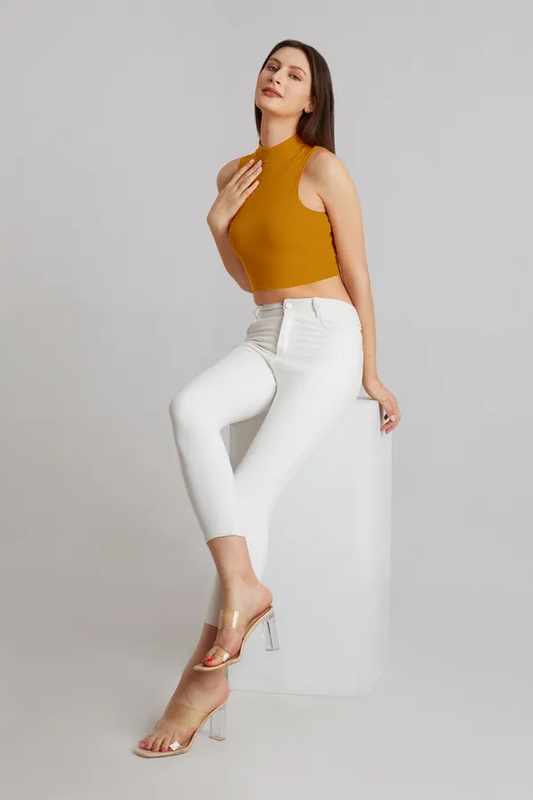 High_Neck_Sleeveless_Ribbed_Slim_Fit_Tank_Top