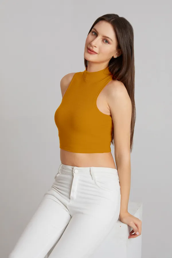 High_Neck_Sleeveless_Ribbed_Slim_Fit_Tank_Top