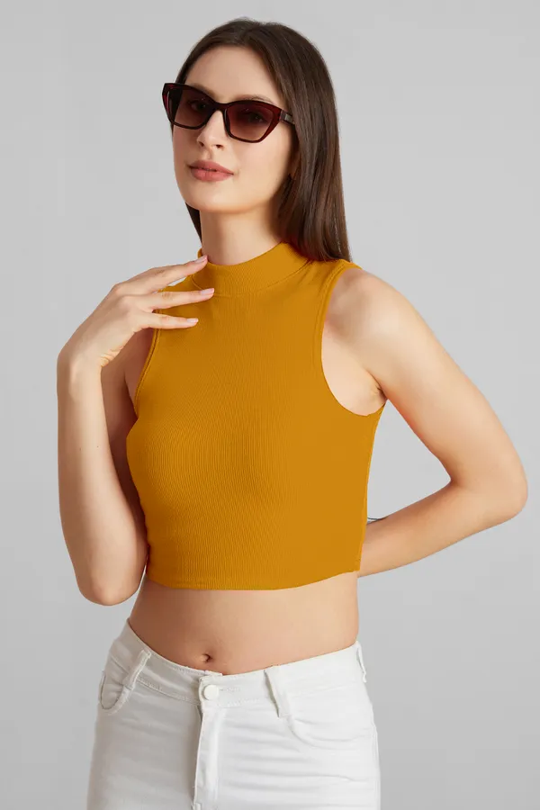 High_Neck_Sleeveless_Ribbed_Slim_Fit_Tank_Top