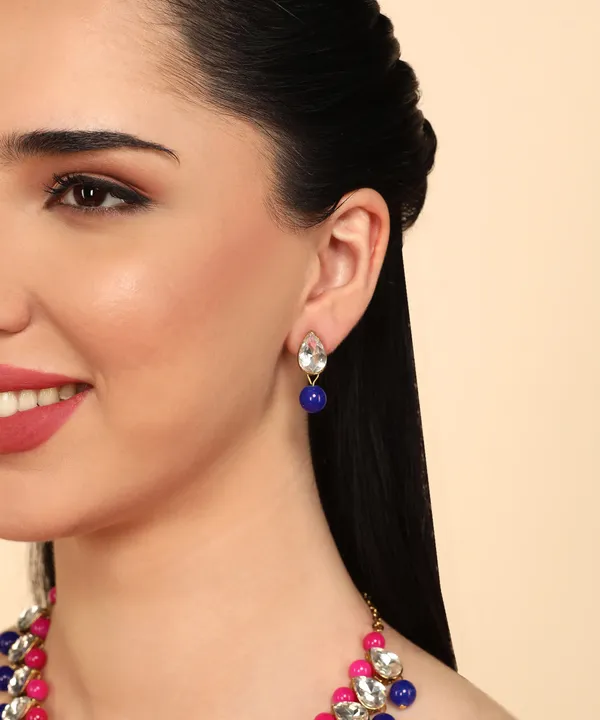 Pink_And_Blue_Alloy_Jewellery_Set_For_Women