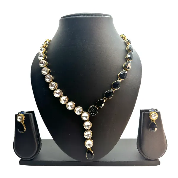 Black_White_Metal_Copper_Jewellery_Set_For_Women