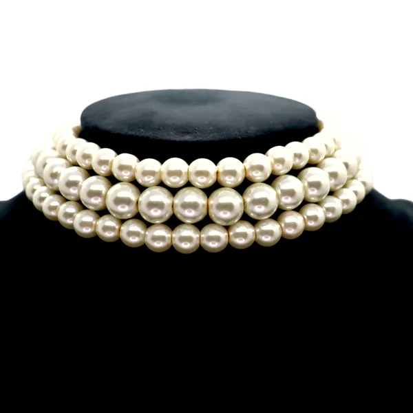 Three_Layer_Pearl_Chokar_Necklace_Set_|_Necklace_And_Earings