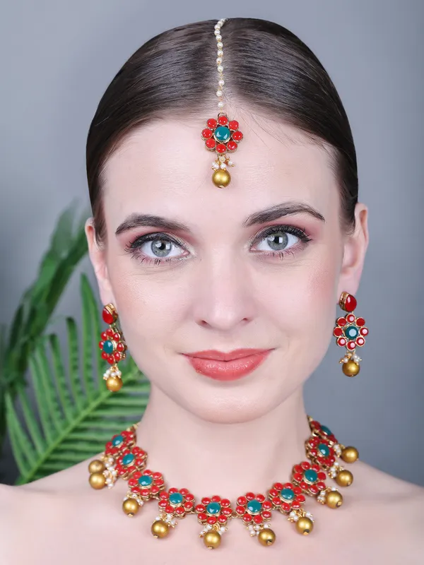 Traditional_Gold_Plated_Kundan_Chokar_Necklace_Set_For_Women
