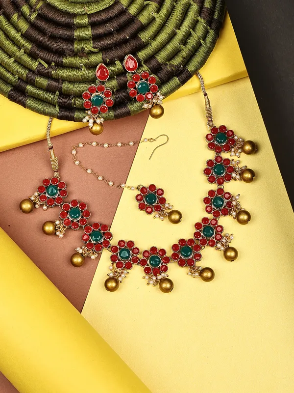 Traditional_Gold_Plated_Kundan_Chokar_Necklace_Set_For_Women