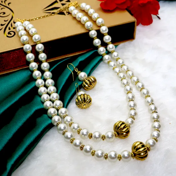 Two_Layer_Pearls_Vintage_Necklace_For_Women