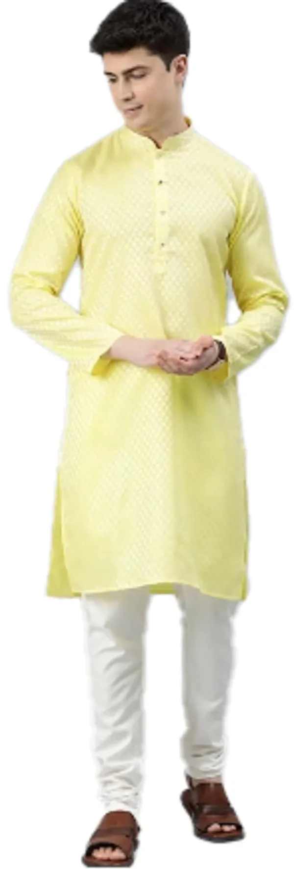 Yellow_Kurta_with_Pyjamas_For_Men