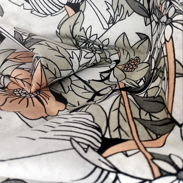 100%_Cotton_120_TC_Floral_Bedsheet_for_Single_Bed_with_1_Pillow_Covers_(145_x_223_cm)_Peach_and_Gray