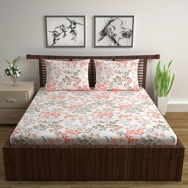 100%_Cotton_Double_Bedsheets_with_2_Pillow_Covers_Lilac_Birch_Bed_Sheet_for_Double_Bed_(222_x_254_cm)