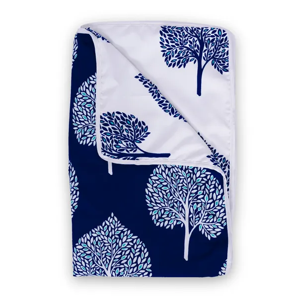 120_GSM_Microfiber_Reversible_Lightweight_Printed_Double_Bed_AC_Dohar_Blanket_-_Dark_Sapphire