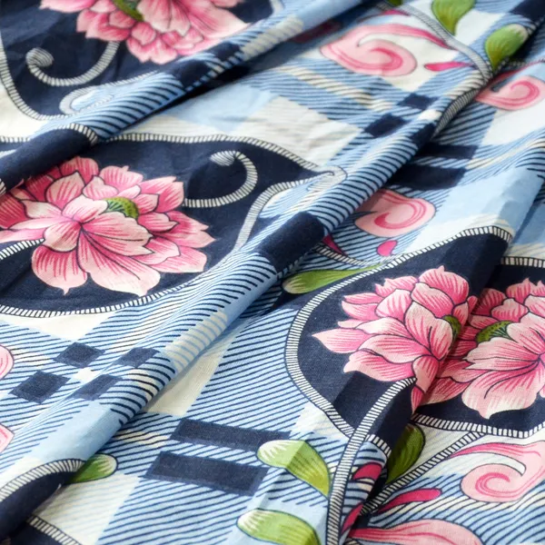 Glace_Cotton_120_GSM_Reversible_Lightweight_Printed_Double_Bed_AC_Dohar_Blanket_Quilt_-_Peach_and_Navy_Blue