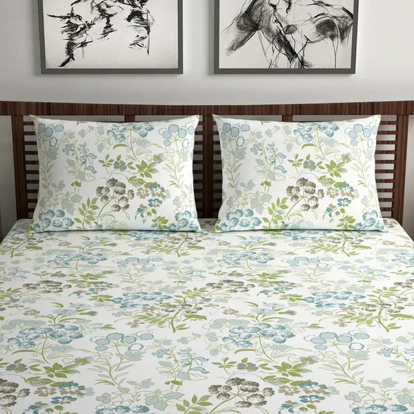 Pure_Cotton_Double_Bedsheets_with_2_Pillow_Covers_Lily_Birch_Double_Bed_Sheet_-_Green_Banana