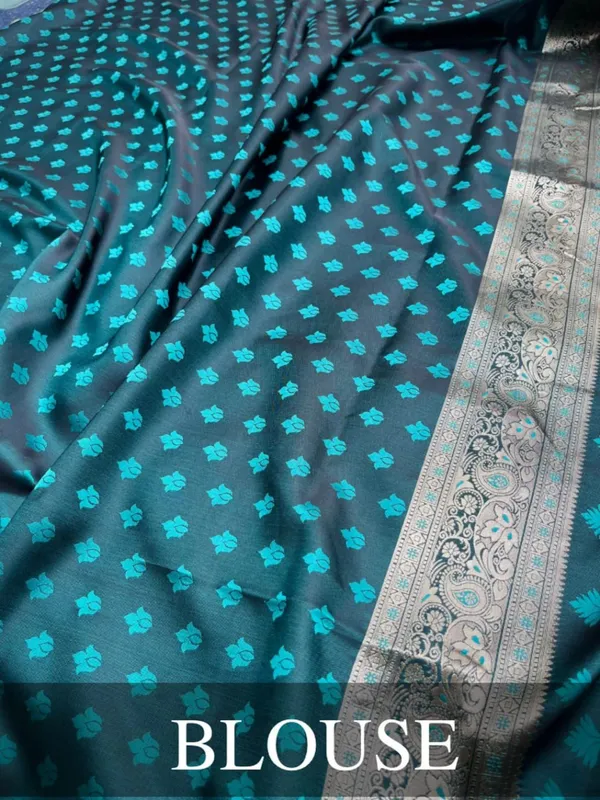 Blue_Soft_Banarasi_Silk_Saree_With_Blouse_Piece_For_Women