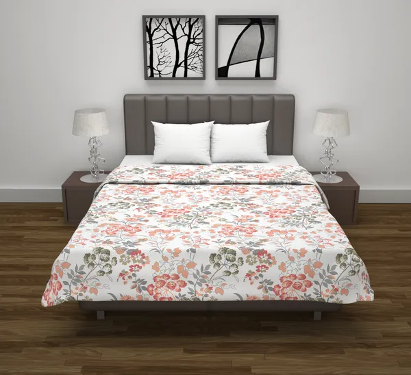 100%_Cotton_120_TC_Lilac_Birch_Print_Reversible_Double_Dohar_AC_Blanket,_Lightweight_Bed_Blanket_-_(205_X_220_cm)