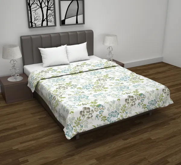 100%_Cotton_120_TC_Lily_Birch_Print_Reversible_Double_Dohar_AC_Blanket,_Lightweight_Bed_Blanket_-_(205_X_220_cm)