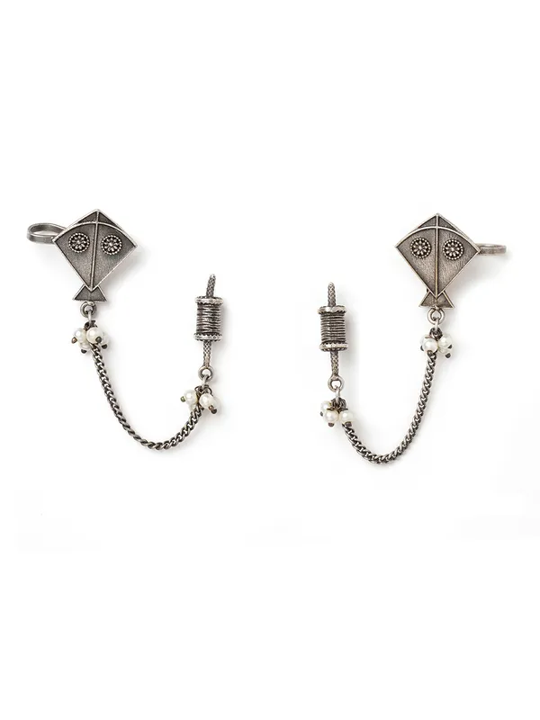 German_Silver_Kite_Quirky_Earcuffs