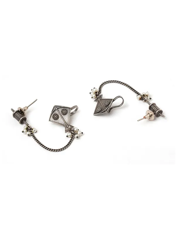 German_Silver_Kite_Quirky_Earcuffs