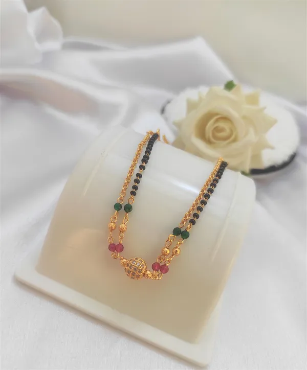 Double_Layer_Mangalsutra_Bracelate_&_Mangalsutra_Ruby_Green