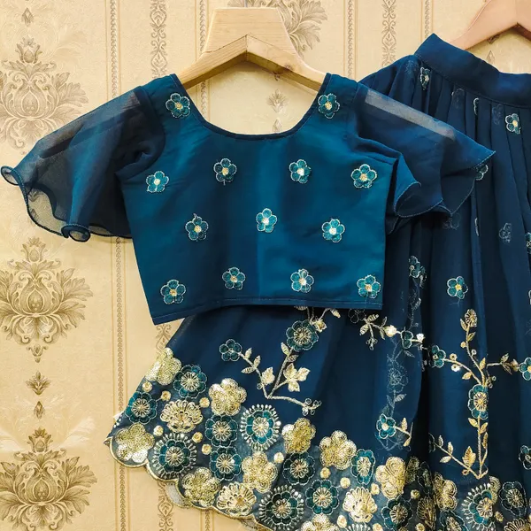 Rama_Sequins_Embroidered_Georgette_Silk_Lehenga_Choli_Set_For_Girls