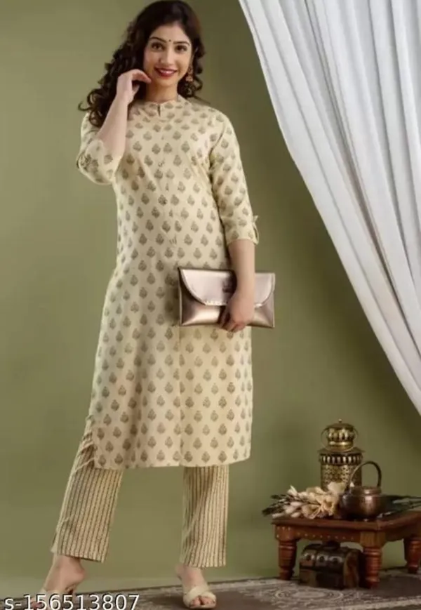 Women_Classic_Kurti_&_Pant_Printed_Set