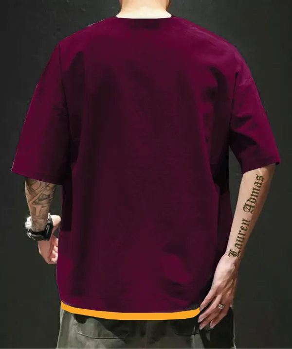Solid_Men_Round_Neck_Maroon_T-Shirt