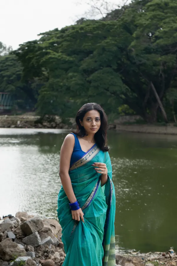 Dual_Tone_Sharadha_Green_Narayanpet_Pure_Cotton_saree