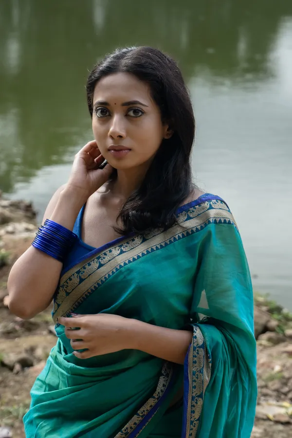 Dual_Tone_Sharadha_Green_Narayanpet_Pure_Cotton_saree