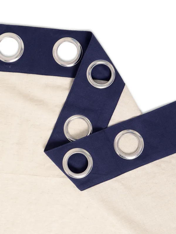 Pack_of_2_Cotton_Beige_Blue_blossom_bale_Collection_Curtain_Set_for_Window_and_Door